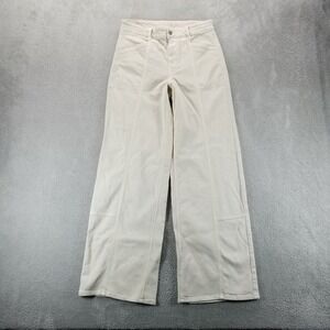 American Eagle Jeans Womens 4 Brown Baggy Wide Leg High Rise Stretch